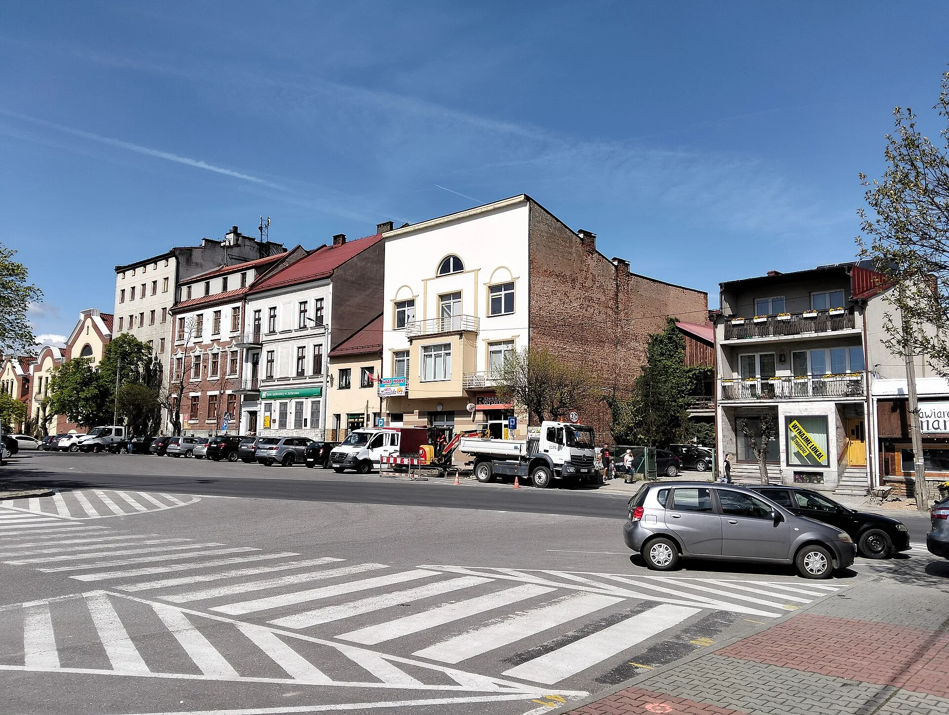 Jordanów - Rynek w Jordanowie.
